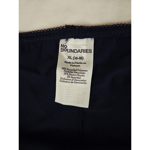 NWT No Boundaries Women’s XL Sleep Skort – Pointelle, Ruffle Hem, Elastic Wais - Picture 4 of 5